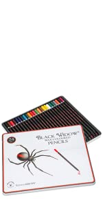 Black Widow Pencils  Mona's Fine Art Supply